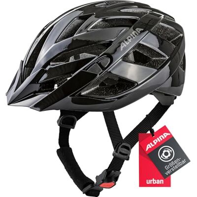 Alpina PANOMA Classic lehká, optimálně odvětrávaná cyklistická přilba s volitelným LED světlem pro dospělé, černá, S (52-57 cm) Alpina PANOMA Classic lehká, optimálně odvětrávaná cyklistická přilba s volitelným LED světlem pro dospělé, černá, S (52-57 cm)