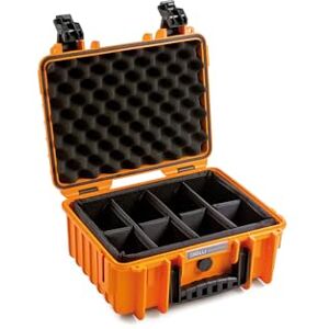 B&W Mehrzweckkoffer Outdoor Typ 3000 (PP.117) Orange mit variabler Facheinteilung wasserdicht (IP67), staubdicht, schlagfest, extrem robust B&W Mehrzweckkoffer Outdoor Typ 3000 (PP.117) Orange mit variabler Facheinteilung wasserdicht (IP67), staubdicht, schlagfest, extrem robust