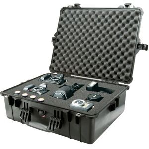 PELI Protector 1600 Kunststoffbox, mit Schaumstoffeinsatz, für empfindliches Equipment, Schutzkoffer, Farbe: Schwarz PELI Protector 1600 Kunststoffbox, mit Schaumstoffeinsatz, für empfindliches Equipment, Schutzkoffer, Farbe: Schwarz