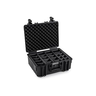 B&W Transportkoffer Outdoor Typ 6000 Schwarz mit variabler Facheinteilung wasserdicht nach IP67 Zertifizierung, staubdicht, bruchsicher und unverwüstlich B&W Transportkoffer Outdoor Typ 6000 Schwarz mit variabler Facheinteilung wasserdicht nach IP67 Zertifizierung, staubdicht, bruchsicher und unverwüstlich
