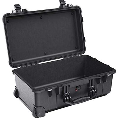 PELI 1510 robustní cestovní a outdoorový kufr, IP67 odolný proti vodě a prachu, objem 27 l, bez pěny, černý PELI 1510 robustní cestovní a outdoorový kufr, IP67 odolný proti vodě a prachu, objem 27 l, bez pěny, černý