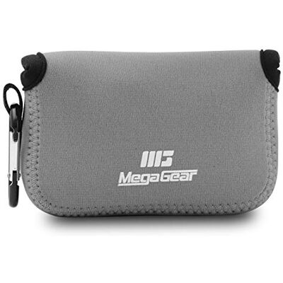 MegaGear Leica C Typ 112 Ultraleichte Kameratasche aus Neopren mit Karabiner Haken grau MegaGear Leica C Typ 112 Ultraleichte Kameratasche aus Neopren mit Karabiner Haken grau