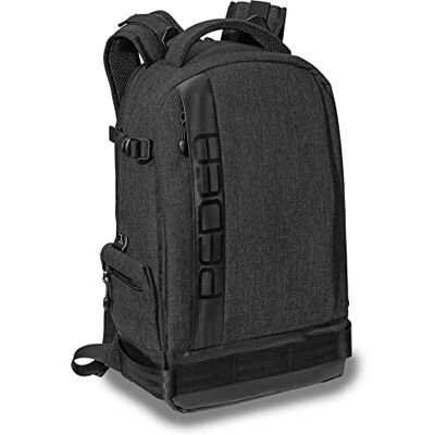Pedea Taška na fotoaparát DSLR Fashion fotoruck pro zrcadlovky s vodotěsnou ochranou proti dešti a variabilním vnitřním dělením (batoh, černý) Pedea Taška na fotoaparát DSLR Fashion fotoruck pro zrcadlovky s vodotěsnou ochranou proti dešti a variabilním vnitřním dělením (batoh, černý)
