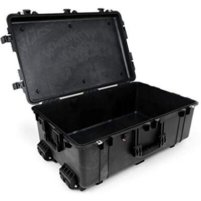 PELI 1650 nárazuvzdorný ochranný kufr Case na vybavení foto a dronů, vodotěsnost IP67, vodotěsnost a prach, objem 86 l, bez pěny, černý PELI 1650 nárazuvzdorný ochranný kufr Case na vybavení foto a dronů, vodotěsnost IP67, vodotěsnost a prach, objem 86 l, bez pěny, černý