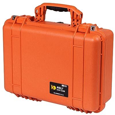 PELI 1500 vodotěsný kufr pro DSLR, SLR, čočky, fotoaparát a drony, vodotěsnost IP67, objem 19 l, bez pěny, oranžový PELI 1500 vodotěsný kufr pro DSLR, SLR, čočky, fotoaparát a drony, vodotěsnost IP67, objem 19 l, bez pěny, oranžový