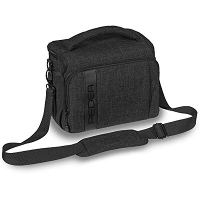Pedea SLR fotoaparát taška "Módní" taška přes rameno Messenger camera bag taška přes rameno fotoaparát pouzdro s pláštěnkou, ramenní popruh a příslušenství přihrádkami, Gr. XL Černá Pedea SLR fotoaparát taška "Módní" taška přes rameno Messenger camera bag taška přes rameno fotoaparát pouzdro s pláštěnkou, ramenní popruh a příslušenství přihrádkami, Gr. XL Černá