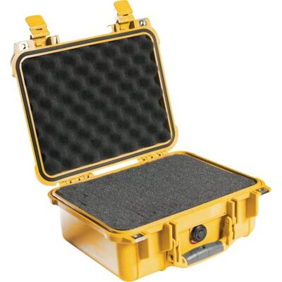 PELI Kufr 1400 pro kamery, čočky, drony, citlivé elektronické vybavení, vodotěsnost IP67, vodotěsnost a prach, objem 9 l, s pěnovou vložkou (přizpůsobitelná), žlutý PELI Kufr 1400 pro kamery, čočky, drony, citlivé elektronické vybavení, vodotěsnost IP67, vodotěsnost a prach, objem 9 l, s pěnovou vložkou (přizpůsobitelná), žlutý