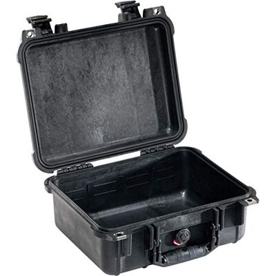 PELI Kufr 1400 pro kamery, čočky, drony, citlivé elektronické vybavení, vodotěsnost IP67, vodotěsnost a prach, objem 9 l, bez pěny, černý PELI Kufr 1400 pro kamery, čočky, drony, citlivé elektronické vybavení, vodotěsnost IP67, vodotěsnost a prach, objem 9 l, bez pěny, černý