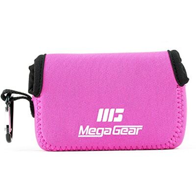 MegaGear Ultraleichte Kameratasche aus Neopren mit Karabiner für Canon Powershot Sx730 Hs, Sx720 Hs, Sx710 Hs, G16, G15, Pink (Hot Pink), MG1248, PU-Leder MegaGear Ultraleichte Kameratasche aus Neopren mit Karabiner für Canon Powershot Sx730 Hs, Sx720 Hs, Sx710 Hs, G16, G15, Pink (Hot Pink), MG1248, PU-Leder