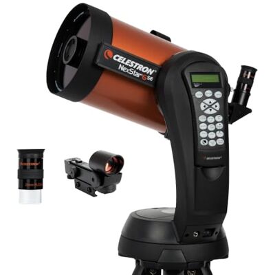 Celestron 11068 NexStar 6SE Computerised Schmidt-Cassegrain Telescope with Advanced GPS, astroimaging a AutoAlign Features, černá/oranžová Celestron 11068 NexStar 6SE Computerised Schmidt-Cassegrain Telescope with Advanced GPS, astroimaging a AutoAlign Features, černá/oranžová