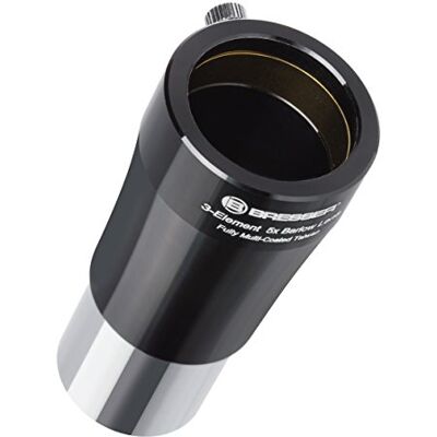 Bresser Teleskopická čočka Barlow (5násobná (31,7 mm 1,25 palce) pro pětinásobek ohniskové vzdálenosti teleskopu, s plně zušlechtěným 3čitým vzhledem) Bresser Teleskopická čočka Barlow (5násobná (31,7 mm 1,25 palce) pro pětinásobek ohniskové vzdálenosti teleskopu, s plně zušlechtěným 3čitým vzhledem)