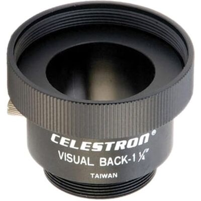 Celestron 93653-A 1,25 Zoll Visual Back Metal Adaptor Lässt sich auf die 5 Zoll- bis 11-Zoll-Schmidt-Cassegrain-Teleskope von schrauben, mit 1,25-Zoll-Zubehör kompatibel, Schwarz Celestron 93653-A 1,25 Zoll Visual Back Metal Adaptor Lässt sich auf die 5 Zoll- bis 11-Zoll-Schmidt-Cassegrain-Teleskope von schrauben, mit 1,25-Zoll-Zubehör kompatibel, Schwarz