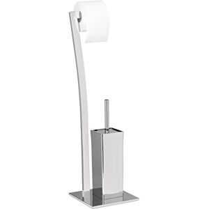 Relaxdays Sada WC Wimedo, hranatá (v × š × h): 71 × 20 × 20 cm, držák toaletních kartáčků z ušlechtilé oceli s lakováním, držák toaletního papíru a držák toaletních rolí jako volně stojící sada WC Relaxdays Sada WC Wimedo, hranatá (v × š × h): 71 × 20 × 20 cm, držák toaletních kartáčků z ušlechtilé oceli s lakováním, držák toaletního papíru a držák toaletních rolí jako volně stojící sada WC