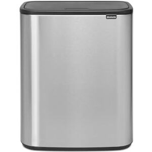 Brabantia 223082 Bo Touch Odpadkový koš, s 1 x 60litrovým vnitřním kbelíkem (matná ocel, odolná proti otiskům prstů), odpad/recyklovaný koš do kuchyně s vyjímatelnými přihrádkami a sáčkem na odpadky Brabantia 223082 Bo Touch Odpadkový koš, s 1 x 60litrovým vnitřním kbelíkem (matná ocel, odolná proti otiskům prstů), odpad/recyklovaný koš do kuchyně s vyjímatelnými přihrádkami a sáčkem na odpadky