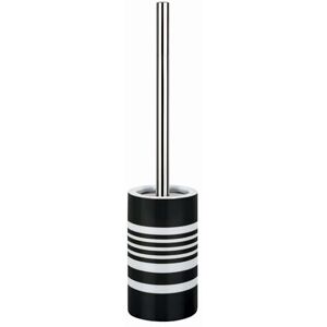 Spirella Tube Toilettenbürste, Streifen, schwarz Spirella Tube Toilettenbürste, Streifen, schwarz
