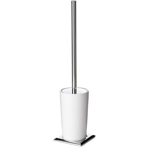 TATAY Záchodová štětka ušlechtilá ocel & Zamak 100% INOX toaletní štětka moderní, minimalistický design 8,5 x 8,5 x 37,5 cm kolekce Ronda bílá TATAY Záchodová štětka ušlechtilá ocel & Zamak 100% INOX toaletní štětka moderní, minimalistický design 8,5 x 8,5 x 37,5 cm kolekce Ronda bílá