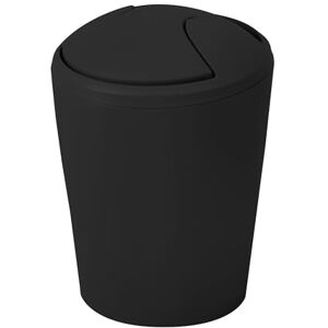Spirella Kosmetický koš Move Odpadkový koš Koš s výklopným víkem plast 5 litrů černý Spirella Kosmetický koš Move Odpadkový koš Koš s výklopným víkem plast 5 litrů černý