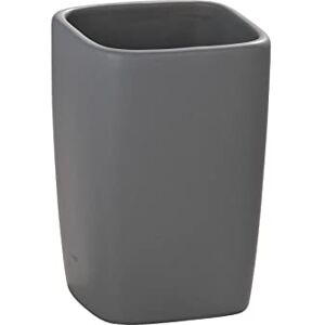 Wenko Pohárek na zubní kartáček Faro Grey Držák na zubní kartáček a zubní pastu, keramika, 7,5 x 10,7 x 7,5 cm, šedý Wenko Pohárek na zubní kartáček Faro Grey Držák na zubní kartáček a zubní pastu, keramika, 7,5 x 10,7 x 7,5 cm, šedý