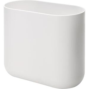 InterDesign iDesign jednoduchý odpadkový koš do koupelny nebo kuchyně, univerzální kosmetický koš v otevřeném designu, malý oválný odpadkový koš z plastu, bílý InterDesign iDesign jednoduchý odpadkový koš do koupelny nebo kuchyně, univerzální kosmetický koš v otevřeném designu, malý oválný odpadkový koš z plastu, bílý