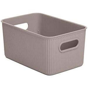 TATAY Plastový úložný box Baobab 5 l organizér box integrované rukojeti kompaktní a univerzální design plast bez BPA 18,1 x 27,2 x 13 cm, šedohnědá TATAY Plastový úložný box Baobab 5 l organizér box integrované rukojeti kompaktní a univerzální design plast bez BPA 18,1 x 27,2 x 13 cm, šedohnědá
