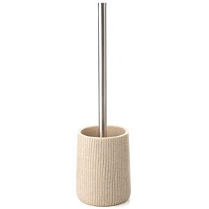 TATAY Záchodová štětka Kvalitní toaletní štětka z polyresinu elegantní design pro koupelnu model stolu 10,1 x 10,1 x 35,5 cm kolekce Saigon béžová TATAY Záchodová štětka Kvalitní toaletní štětka z polyresinu elegantní design pro koupelnu model stolu 10,1 x 10,1 x 35,5 cm kolekce Saigon béžová