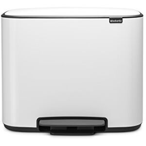Brabantia Bo šlapací koš 36 l odpadkový koš, kov, bílý, 54 x 36,5 x 44 cm, 1 kus Brabantia Bo šlapací koš 36 l odpadkový koš, kov, bílý, 54 x 36,5 x 44 cm, 1 kus