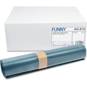 Funny LDPE regenerační pytle na odpadky, modrá, svinutá, typ 60 extra, 140 l, balení 1 ks (1 x 250 kusů) Funny LDPE regenerační pytle na odpadky, modrá, svinutá, typ 60 extra, 140 l, balení 1 ks (1 x 250 kusů)