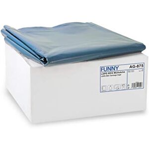 Funny Recyklované pytle na odpadky v modré barvě; pytle na odpadky odolné proti roztržení 240 l extra silné, typ 80, volný, 1 balení (1 x 100 kusů) Funny Recyklované pytle na odpadky v modré barvě; pytle na odpadky odolné proti roztržení 240 l extra silné, typ 80, volný, 1 balení (1 x 100 kusů)
