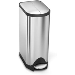 simplehuman CW1824 30 litrů, odpadkový koš s motýly, odpadkový koš do kuchyně, odpadkový koš, systém třídění odpadu, třídění odpadu, recyklace, kartáčovaná ocel, záruka 10 let simplehuman CW1824 30 litrů, odpadkový koš s motýly, odpadkový koš do kuchyně, odpadkový koš, systém třídění odpadu, třídění odpadu, recyklace, kartáčovaná ocel, záruka 10 let