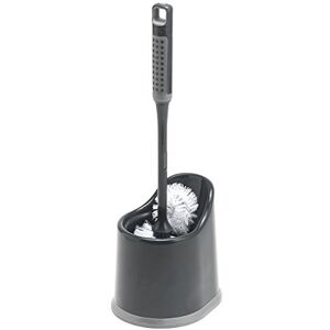 Addis comfigrip kulatá otevřená WC štětka sada, metalická grafitová, 17 x 14 x 43 cm Addis comfigrip kulatá otevřená WC štětka sada, metalická grafitová, 17 x 14 x 43 cm