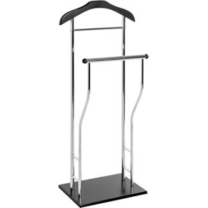 HAKU Pánský sluha chrom ložnice černý tichý sluha MDF, kov rozměry: Š 45 x V 110 x H 30 cm, styl: moderní HAKU Pánský sluha chrom ložnice černý tichý sluha MDF, kov rozměry: Š 45 x V 110 x H 30 cm, styl: moderní