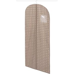 Compactor Ochranný obal na šaty 60 × 137 cm, série Rivoli, hnědá/bílá Compactor Ochranný obal na šaty 60 × 137 cm, série Rivoli, hnědá/bílá