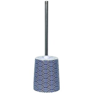 MSV WC-Garnitur Bento, Keramik, Blau/weiß, 30 x 20 x 15 cm MSV WC-Garnitur Bento, Keramik, Blau/weiß, 30 x 20 x 15 cm