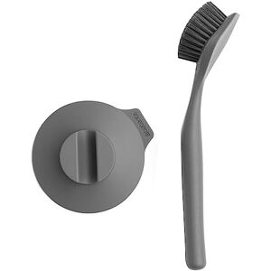 Brabantia Kartáč na mytí nádobí, plast/silikon, tmavě šedá, 11,2 x 6,5 x 28,5 cm Brabantia Kartáč na mytí nádobí, plast/silikon, tmavě šedá, 11,2 x 6,5 x 28,5 cm