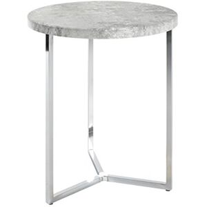 HAKU Servírovací stolek kulatý vzhled beton chrom MDF kov kulatý konferenční stolek – rozměry: V 54 x Ø 45 cm Styl: Moderní HAKU Servírovací stolek kulatý vzhled beton chrom MDF kov kulatý konferenční stolek – rozměry: V 54 x Ø 45 cm Styl: Moderní