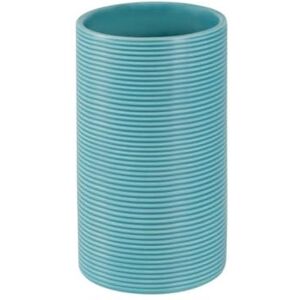 Spirella Tuba, kelímek na čištění zubů/držák na zubní kartáček, žebrovaný, Aqua Spirella Tuba, kelímek na čištění zubů/držák na zubní kartáček, žebrovaný, Aqua