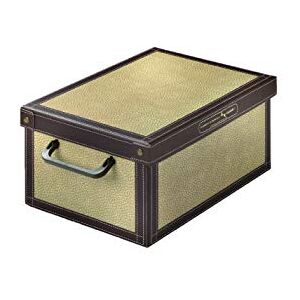 Lavatelli Úložný box s víkem na oblečení a prádlo, bedna z hnědého kartonu, šatní boxy, sezónní výměna, dárkový karton, malý 25 x 35 x 17,5 cm, tapirus Lavatelli Úložný box s víkem na oblečení a prádlo, bedna z hnědého kartonu, šatní boxy, sezónní výměna, dárkový karton, malý 25 x 35 x 17,5 cm, tapirus
