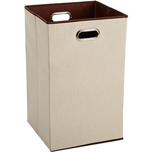 Amazon Basics Obdélníkový skládací koš na prádlo, béžový, hnědý Amazon Basics Obdélníkový skládací koš na prádlo, béžový, hnědý