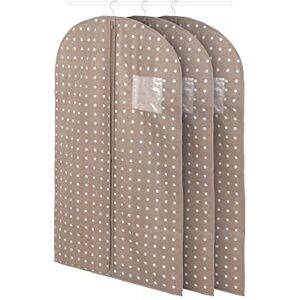 Compactor Sada pytlů na šaty Rivoli, 3 kusy, 60 × 100 cm, béžová, polyester Compactor Sada pytlů na šaty Rivoli, 3 kusy, 60 × 100 cm, béžová, polyester