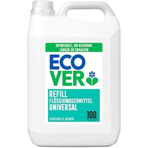 Ecover Prací prostředek Univerzální ibišek a jasmín (5l/100 pracích dávek), tekutý prací prostředek s přísadami na bázi rostlin, pečující kompletní prací prostředek pro zachování a ochranu oděvů Ecover Prací prostředek Univerzální ibišek a jasmín (5l/100 pracích dávek), tekutý prací prostředek s přísadami na bázi rostlin, pečující kompletní prací prostředek pro zachování a ochranu oděvů