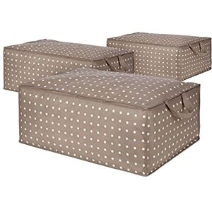 Compactor DAMAN béžová sada ze 3 úložných tašek Duvet, 70 x 50 x 30 cm, hnědá Compactor DAMAN béžová sada ze 3 úložných tašek Duvet, 70 x 50 x 30 cm, hnědá
