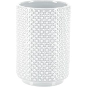 Spirella Zahnputzbecher Zahnbürstenhalter Mero 8x8x11,5 cm Steinoptik Weiß Spirella Zahnputzbecher Zahnbürstenhalter Mero 8x8x11,5 cm Steinoptik Weiß