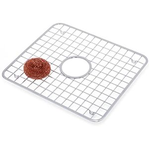 InterDesign iDesign Mřížka z ušlechtilé oceli pro kuchyňský dřez se středovým odtokem – leštěná InterDesign iDesign Mřížka z ušlechtilé oceli pro kuchyňský dřez se středovým odtokem – leštěná