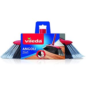 Vileda 137396 Scopa 2 v 1 Doppio Angolo Per Interni, Tecnologia 2 v 1 Delle Fibre, Efficace Contro Tutti i Tipi di Sporco Giunge Anche Negli Angoli Vileda 137396 Scopa 2 v 1 Doppio Angolo Per Interni, Tecnologia 2 v 1 Delle Fibre, Efficace Contro Tutti i Tipi di Sporco Giunge Anche Negli Angoli