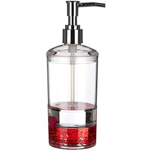 Premier Housewares Lotion/Seifenspender, Acryl, transparent/rot, 7 X 7 X 19 cm Premier Housewares Lotion/Seifenspender, Acryl, transparent/rot, 7 X 7 X 19 cm