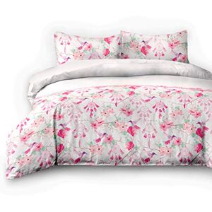 AmeliaHome 06891 4dílné 2 x biber ložní prádlo 155 x 220 cm se 2 povlaky na polštáře 80 x 80 cm 100 % bavlna květinový vzor povlečení zip Snuggy Collection Sweet Dreams Vogel bílá růžová AmeliaHome 06891 4dílné 2 x biber ložní prádlo 155 x 220 cm se 2 povlaky na polštáře 80 x 80 cm 100 % bavlna květinový vzor povlečení zip Snuggy Collection Sweet Dreams Vogel bílá růžová