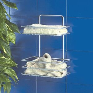 Metaltex 404222 Gästehandtuch-Korb Reflex mit 2 Etagen, 26 x 16 x 35 cm Metaltex 404222 Gästehandtuch-Korb Reflex mit 2 Etagen, 26 x 16 x 35 cm