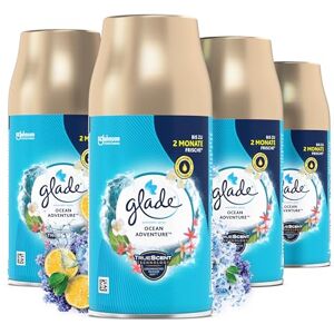 Glade (Brise) Automatický náplň do spreje, vůně místnosti, dlouhotrvající odstraňovač zápachu, vonný sprej pro domácnost, Ocean Adventure, balení 4 ks (4 x 269 ml) Glade (Brise) Automatický náplň do spreje, vůně místnosti, dlouhotrvající odstraňovač zápachu, vonný sprej pro domácnost, Ocean Adventure, balení 4 ks (4 x 269 ml)
