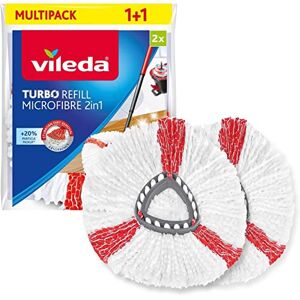 Vileda Turbo 2 v 1 EasyWring & Clean náhradní hlava dvojité balení, 2 kusy Vileda Turbo 2 v 1 EasyWring & Clean náhradní hlava dvojité balení, 2 kusy