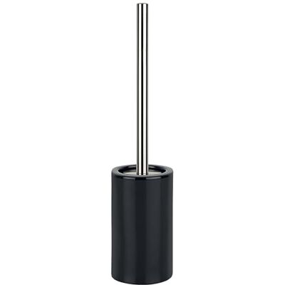 Spirella Tube WC štětka kartáč na toaletu WC souprava z porcelánu černá Spirella Tube WC štětka kartáč na toaletu WC souprava z porcelánu černá